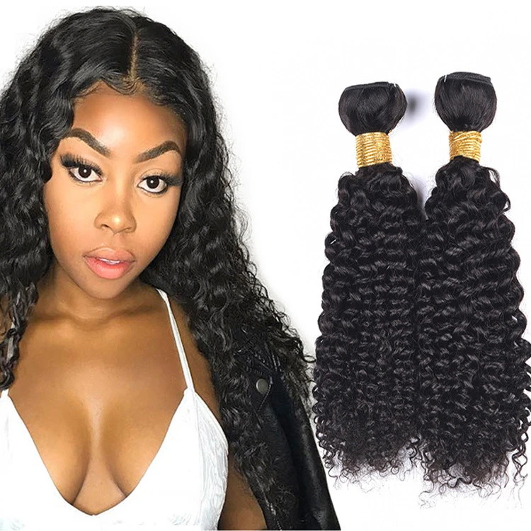 Can be dyed High quality deep wave human hair weave bundles
