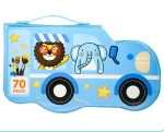 Car toy art supplies gifts birthday present children's drawing set color crayon cheap stationery sets