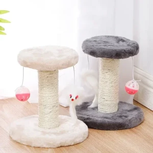 Cat Toys  Cat Climbing Tower Double Drop Ball Mouse Plush Sisal Cat Scratching And Grinding Claws Pet Toys Suppliers