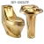 Import ceramic gold color wc toilet and  pedestal basin sink silver toilet bowl from China