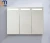 Import Certified New Creative 2 Doors LED Lighted Bathroom Vanities Aluminum Medicine Cabinet from China