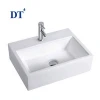 Chaozhou sanitary ware rectangular hand wash bathroom sink ceramic wash basin