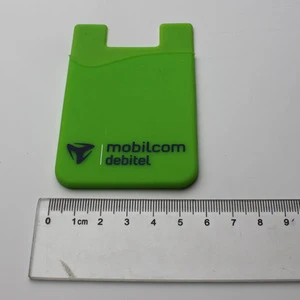Cheap Adhesive Sticker Silicone Cell Phone Credit Card Holder