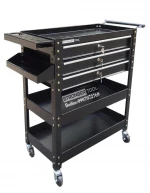 Cheap Cabinet Three Layers  with 3 drawers Auto Repair Toolbox Multi functional Hand Push tool Cabinet Car Repair Tool Cart