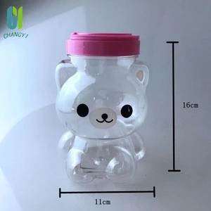Cheap Cartoon Animal Food Grade Candy Plastic Jar for Kids