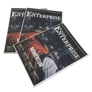 Cheap custom printed magazine service offset book brochure printing