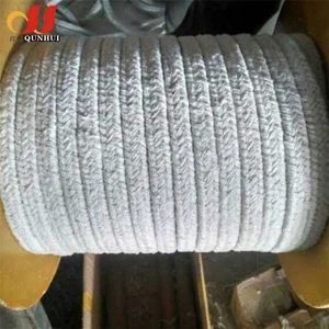 Cheap export 8mm white refractory round ceramic fiber rope