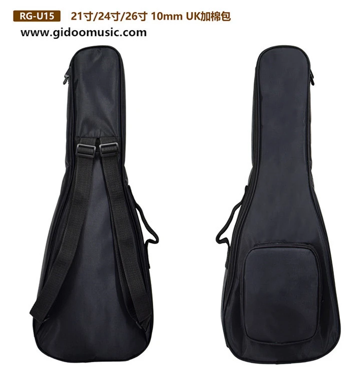 Cheap price high end OEM different size 10mm cotton ukulele bag with padding for sale