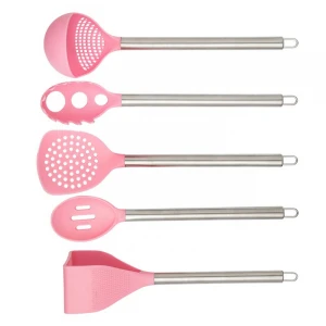 Cheap price kitchen tools 5 pieces nylon cooking utensils set