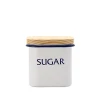Cheap Price Tea Sugar and Coffee Canisters With Wooden Cover 11cm