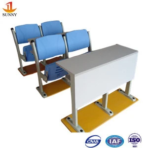 Cheap school furniture college lecture hall student plastic foldable desks and chairs