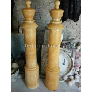 cheap yellow onyx column pillars design
