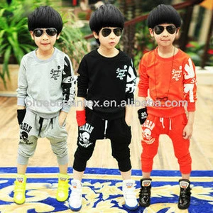 Child clothing Clothing custom clothing manufacturer Children&#039;s T-shirt spring 2013 new boys sport suit