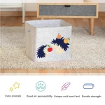 Children room drawer Organizer cute animals felt Kids Toy Storage basket Box bins for kids Clothes toys