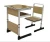 Import childrens school furniture combo school desk and chair from China