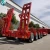 Import China 3 Axles 4 Lines 8 Axles 80T 100T Lowbed Lowboy Low Loader Truck Trailer Hydraulic Low Bed Trailer from China