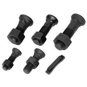 China export durable 8.8 10.9 12.9 grade bolt black cutting edge bolt plow bolts and nuts for sale