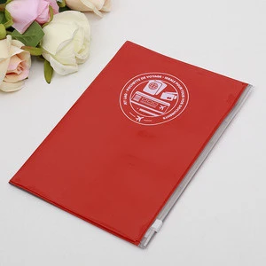 China factory custom logo print pvc soft book cover for school