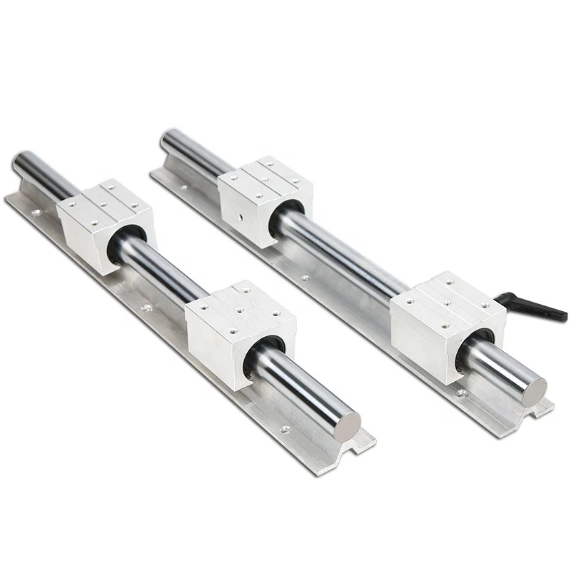 China linear guide slide rail SBR 10 12 16 20 25 30 35 40 45 UU bearing with rod shaft guide ways for CNC