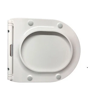 China Manufacturer Ultra Slim D Shape UF Hydraulic Toilet Seat Cover