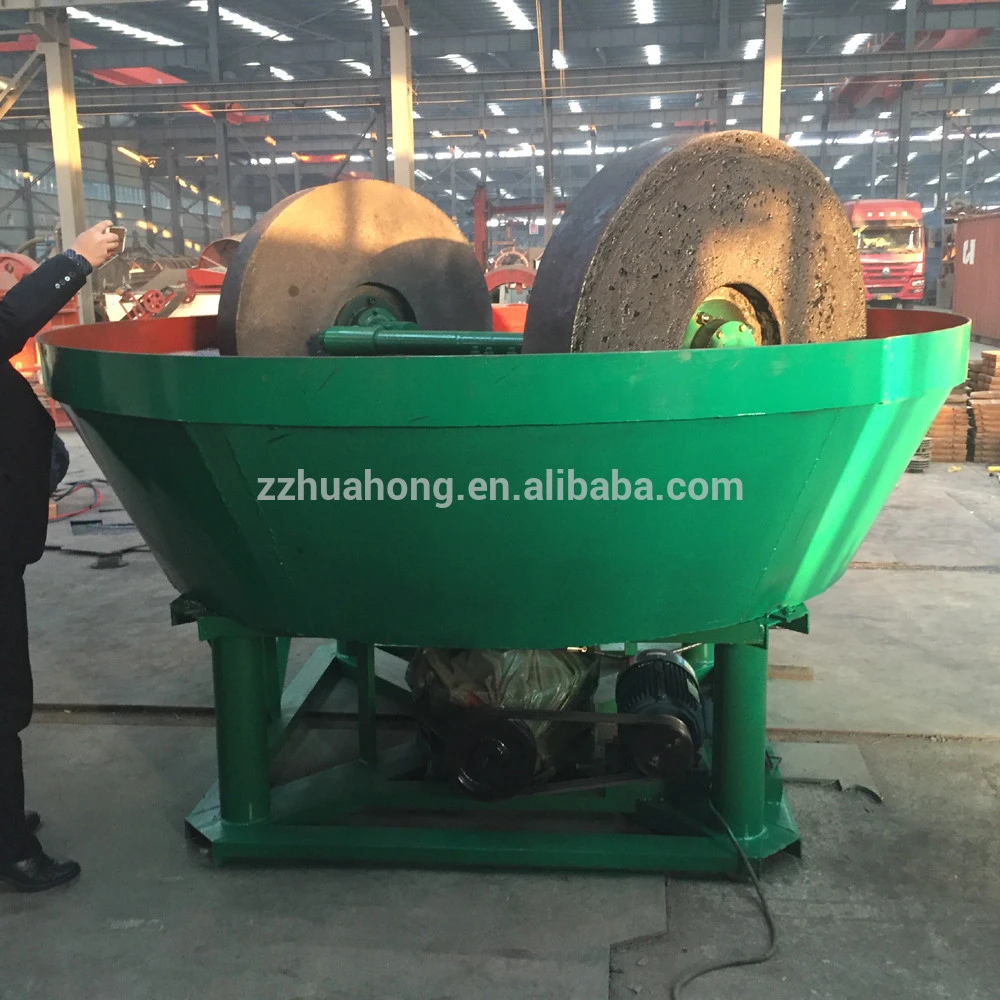 China Selection ore Milling Grinding Gold Wet Pan Mill Machine For Sale