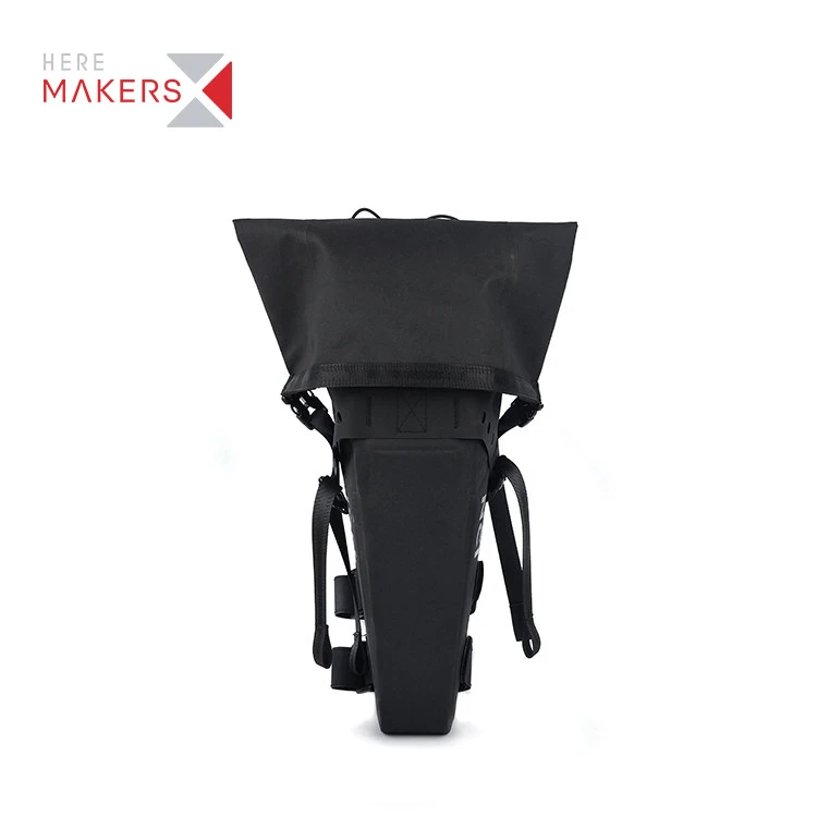 China Suppliers rolled flap connect with buckle cycle bike bags travel bicycle saddle bag
