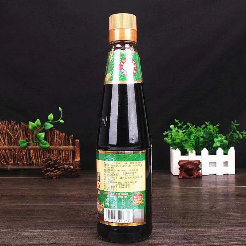 Chinese soy sauce steamed fish drum oil 450 ml glass bottle brewed steamed seafood fried rice pepper fish head sauce wholesale