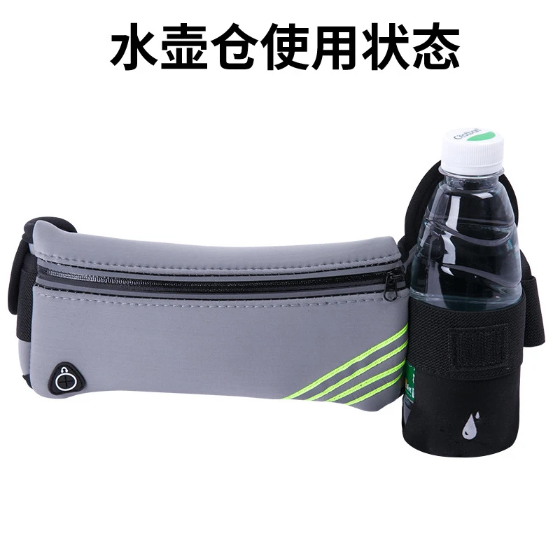 chrt Waterproof adjustable  fitness colorful fanny pack mens sport  single pocket led  belt waist bag for running