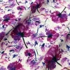 Chuxin custom pattern lightweight woven 40s liberty london purple flower 100 cotton poplin fabrics for ladies dress