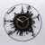Import circular black Acrylic Laser Cut Shaped Clock for home decoration from China