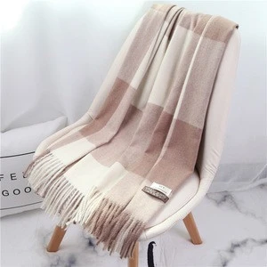 Classic Winter Style Thick Fashion Mongolian Cashmere Scarf Winter