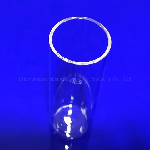 Clear quartz pipe glass tube polished quartz sleeve for uv lamp