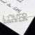 Import CMX230  Ins English letter hairpin rhinestone edge clip bangs clip  hair clip hair accessories from China