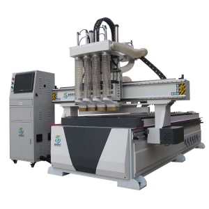 CNC wood cutting machine four process 1325 cnc router for door