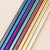 Import Colorful 304 Stainless Steel Straws Reusable Straight Bent Metal Drinking Straw With Cleaner Brush Set Party Bar Accessory from China