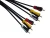 Import Colorful 3RCA Phono Male to 3 RCA male Audio Cable  for dvd from China