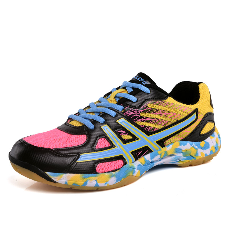 Colorful Adult Running Shoes Indoor Gym Cross Training Sneakers Breathable Volleyball Badminton Tennis Shoes