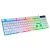 Import Colorful multi-color LED illuminated single keyboard home desktop laptop wired office gaming keyboard from China