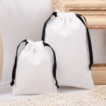 Cometic Dust Bag Makeup Tools Storage Bag Eco Cotton Soft Drawstring Bag