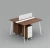 Import Commercial Office Furniture 2 Person Melamine Computer Staff Workstation Desk HX-8NE1067 from China