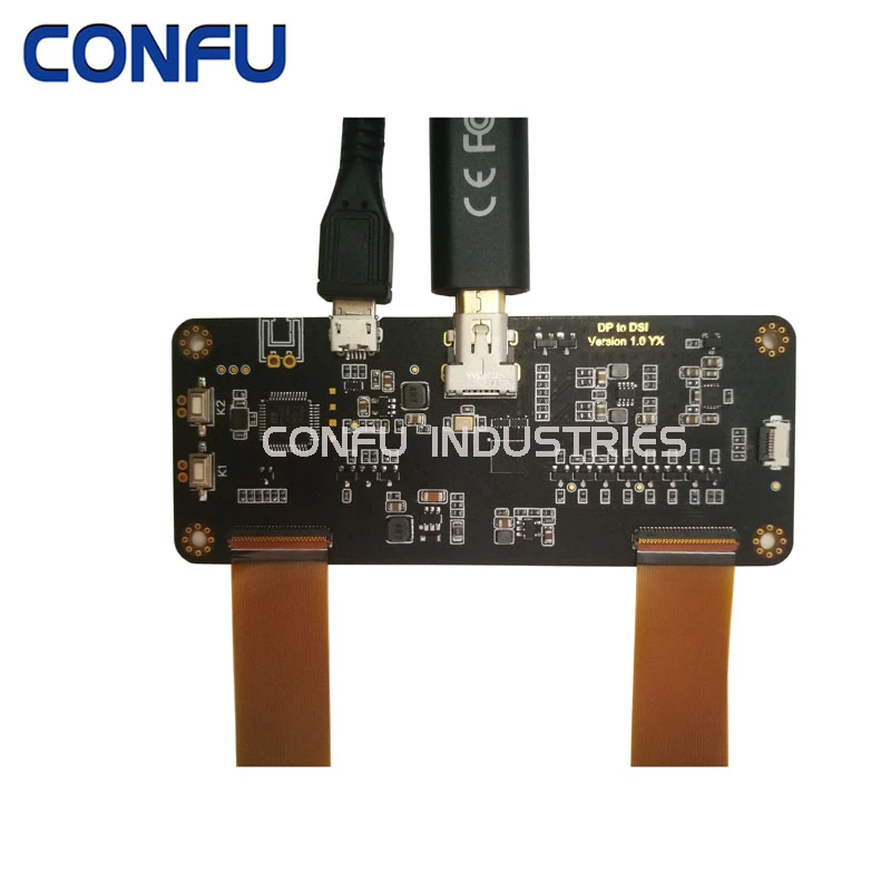 CONFU Type-c Mini DP to MIPI Driver Controller Board Dual 2.9 inch 1440*1440 LS029B3SX02 120Hz Display VR AR MR HMD DIY China