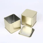 Copper Tin Can Rectangle Tea Gift & Craft Container Manufacturers Price Metal Cans Recyclable Durable Grain/Snack Storage Box