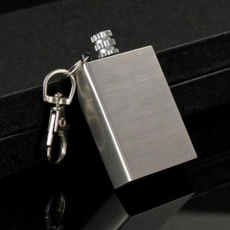 creat Stainless Steel Flint Fire Lighter Starter Matches Portable Survival Tool Lighter Kit For Outdoor Hiking Camping