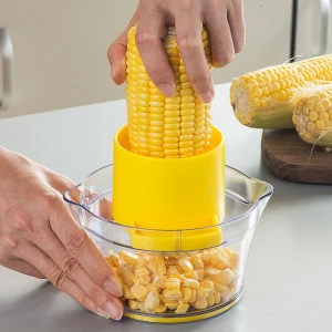 Creative Corn Stripper Cob Cutter Remove Threshing Cob Remover Corn Shaver Peeler Cooking Tools Home Gadgets Kitchen Accessories