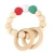 Import Crochet Rainbow Baby Teething Toy Beach Wood Ring from China