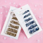 Crystal diamond decoration flat bottom 1500pcs-1700pcs nail art decoration rhinestone wholesale mixed 6 sizes/ bag nail diamond