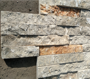 Culture stone wall brown limestone split brick face tile
