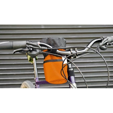 Cup Holder Insulated Pouch Bike Feed Bag For The Handlebars Stem Bag Waterproof Bike Bag