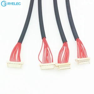 Custom Both ends Molex 104142 10pin 1.0mm pitch 30AGW wire harness with sleeve