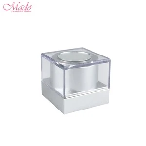 Custom Cosmetic empty compact loose powder case with puff